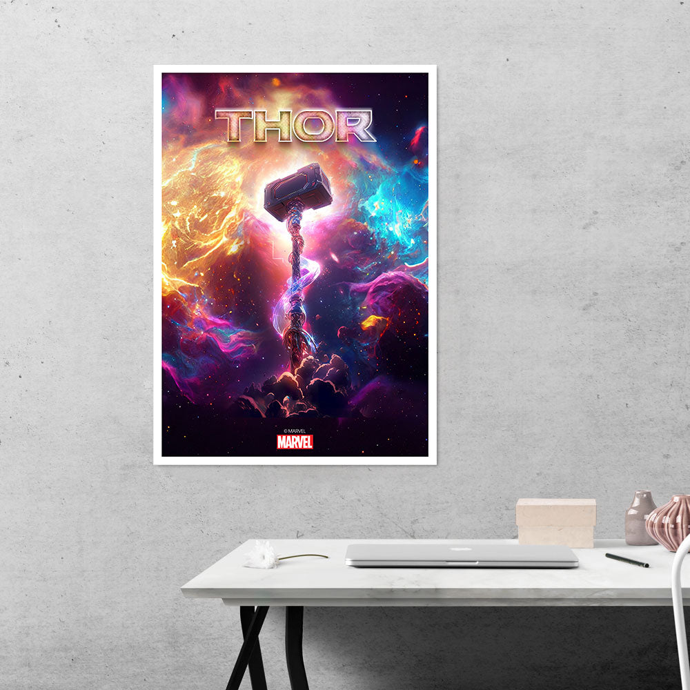 Thunderous Radiance The Mighty Mjolnir Movies Poster