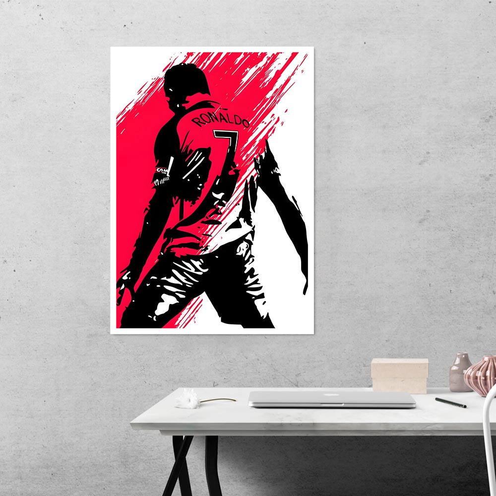 Ronaldo in Action Sports Poster