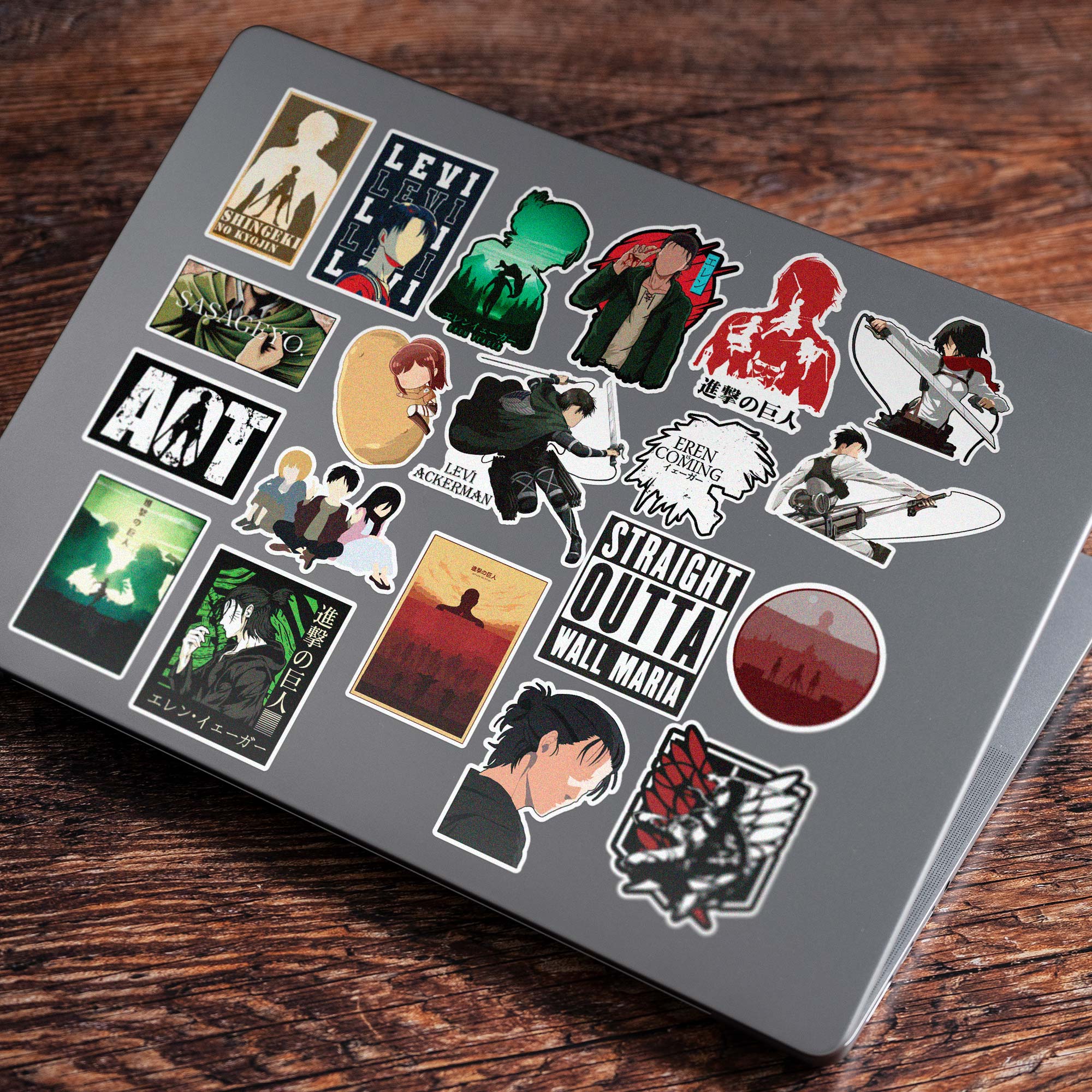 20 Attack on Titan Stickers in Pack 1