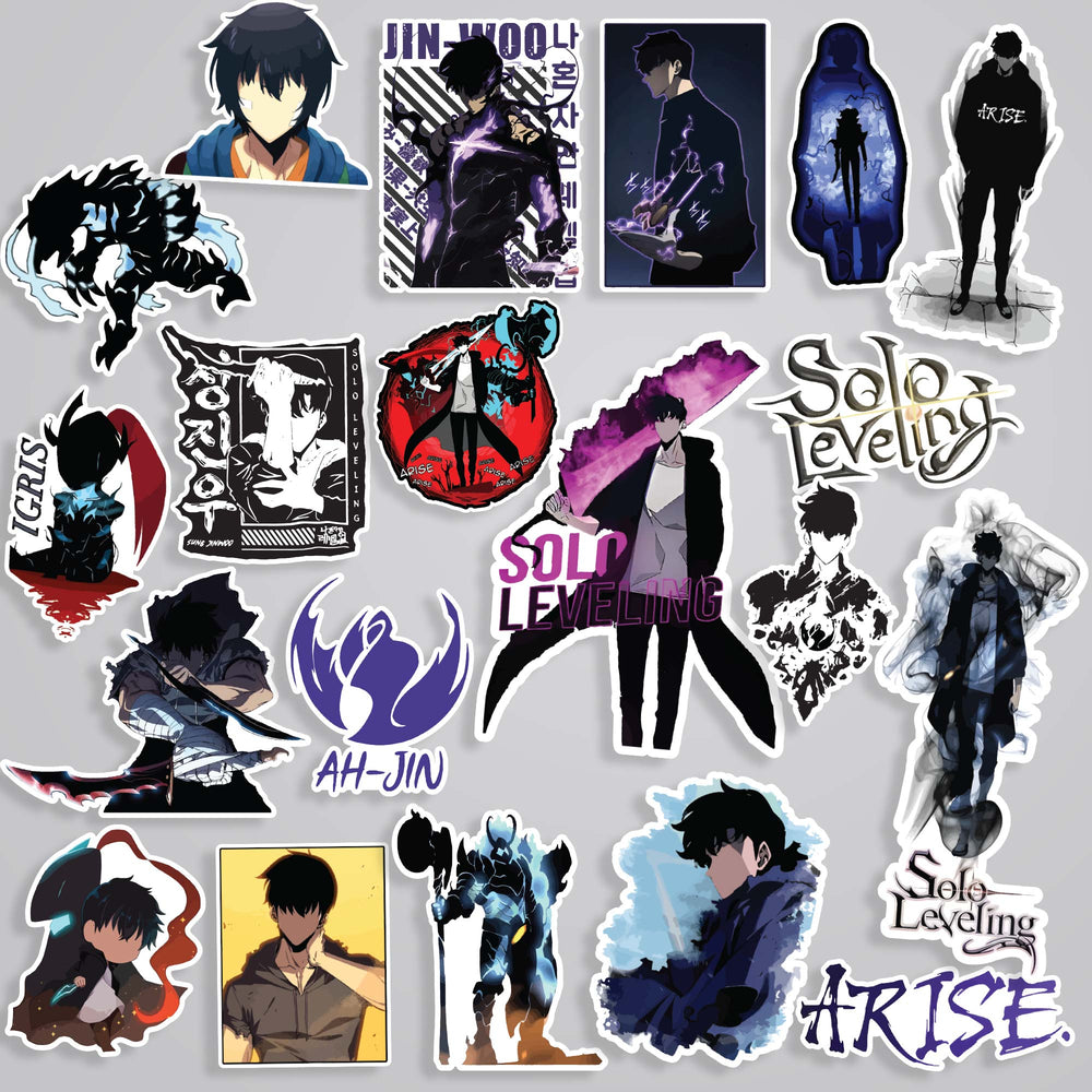 Leveling Reference Sticker Solo Leveling Stickers Pack 1 - Exclusive Collection