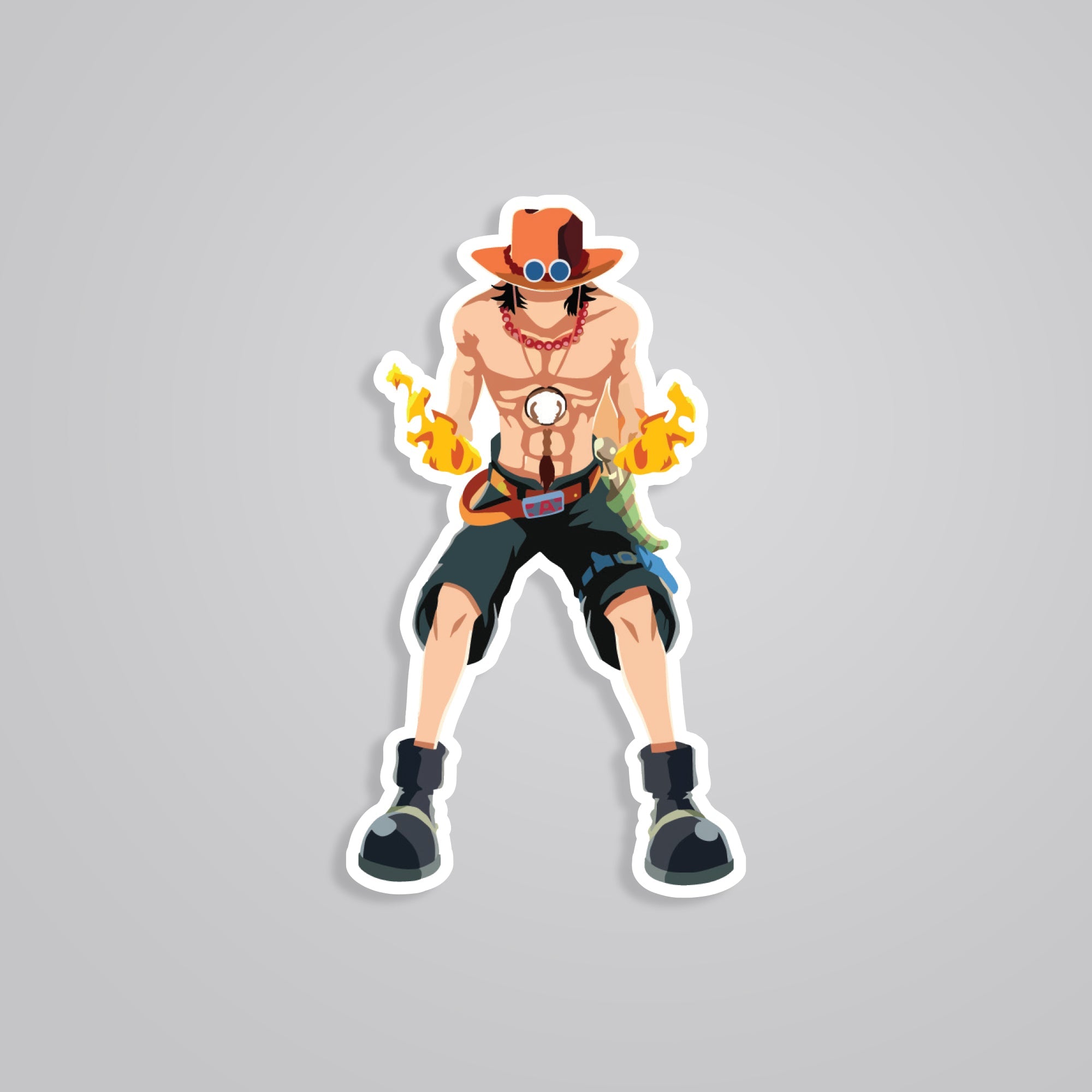 Fomo Store Stickers Anime Ace Minimalist