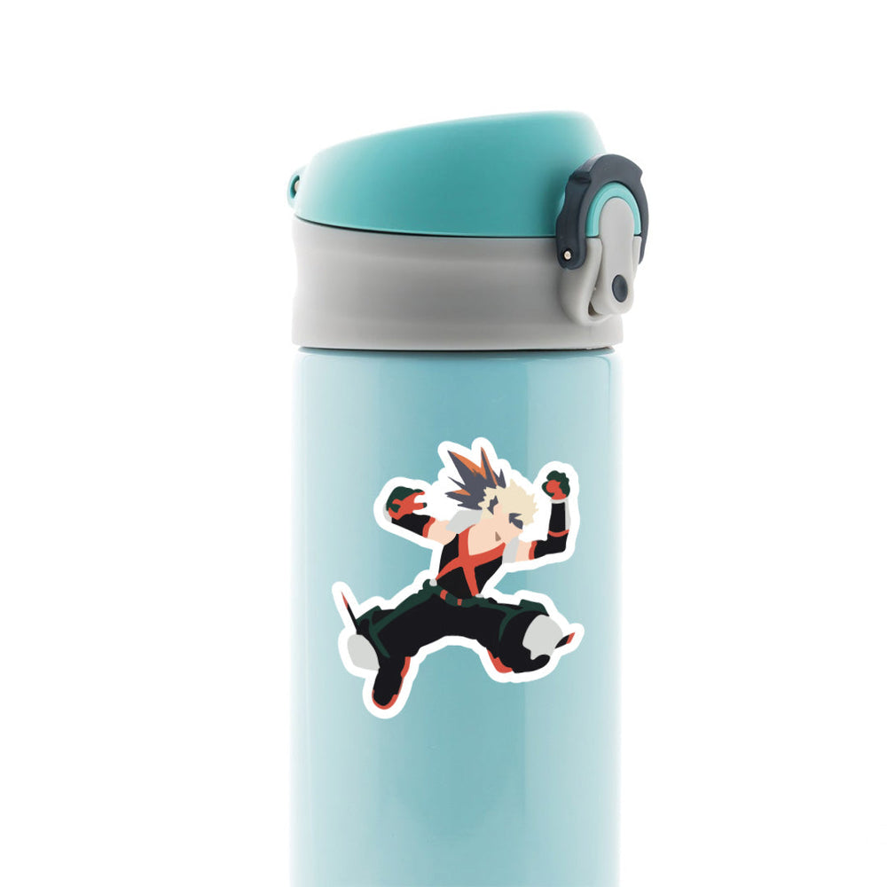 Bakugo Minimalist MHA Anime Stickers - Explosively Stylish Decals for