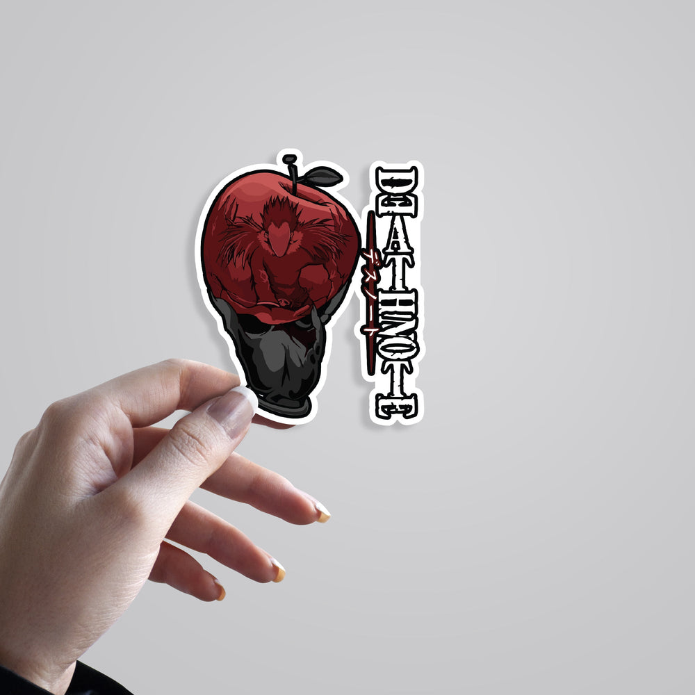Unleash the Power of the Death Note with Our Red Apple Anime Sticker ...