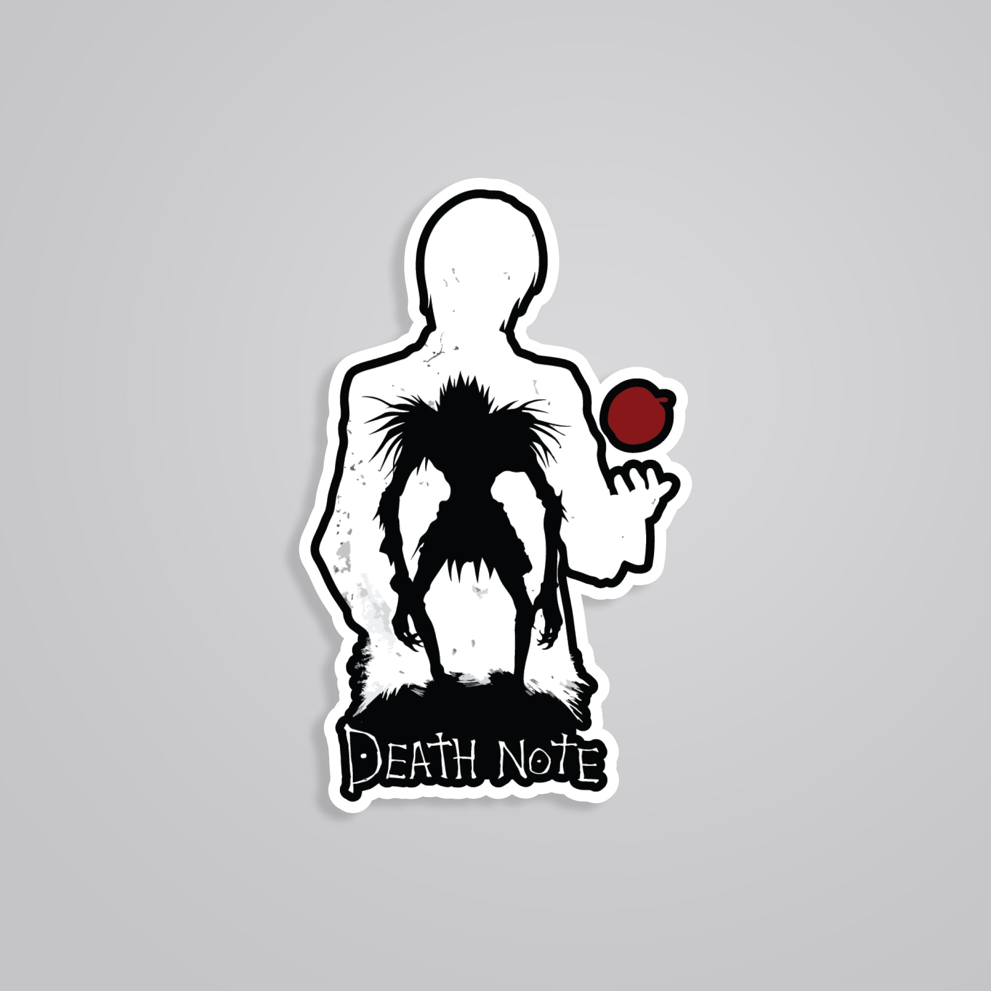 Unleash the Shadows with Our Death Note Silhouette Anime Sticker - Dark ...