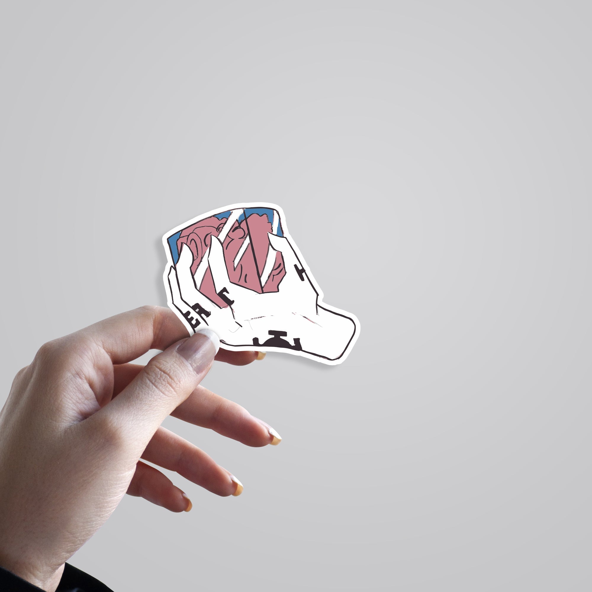 Heart in Trafalgar Law's Hand Anime Stickers