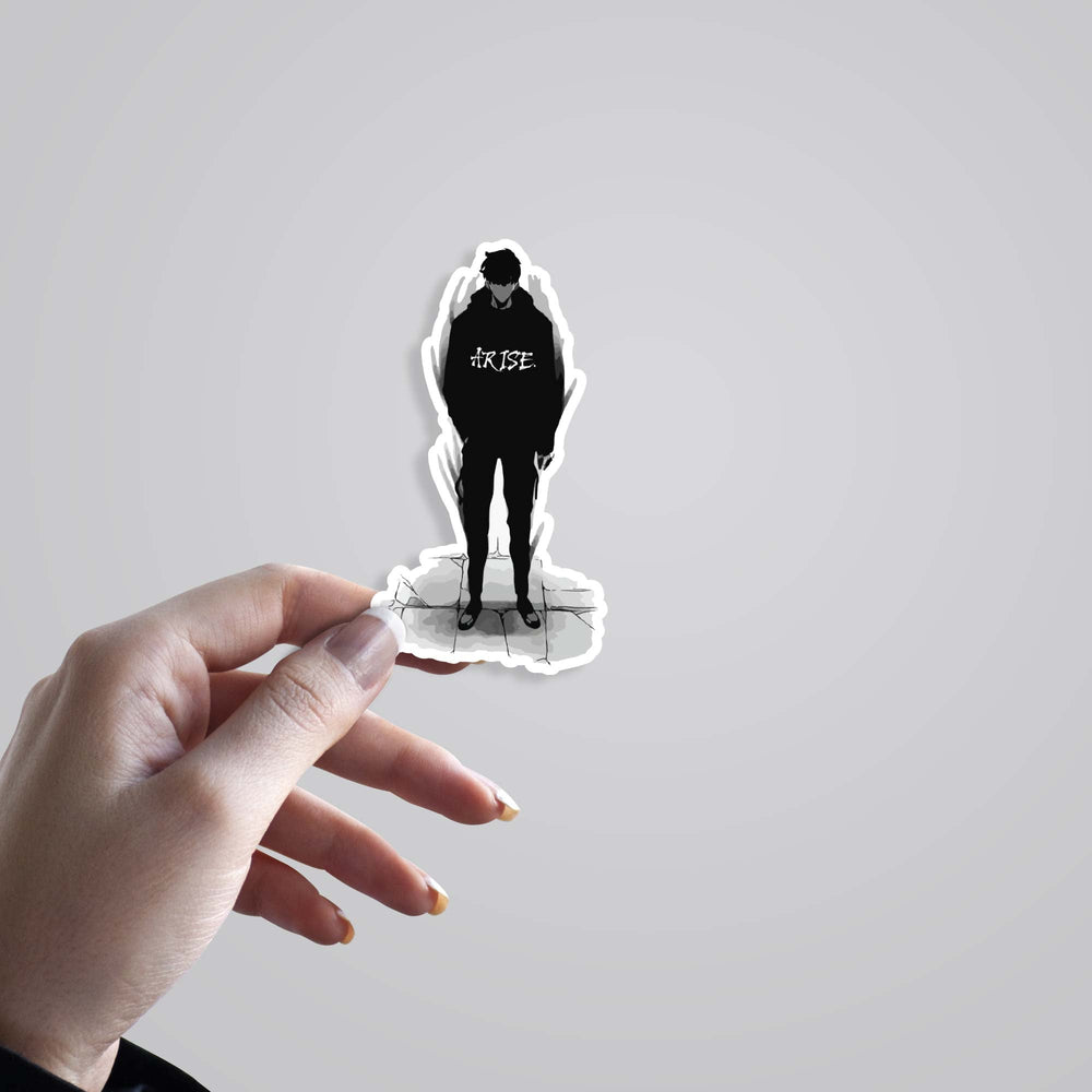 Jin Woo in BW Stickers - Must-Have Collectible