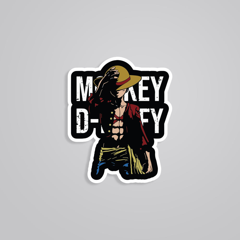 Monkey D. Luffy One Piece Anime Sticker - Set Sail with the Straw Hat ...
