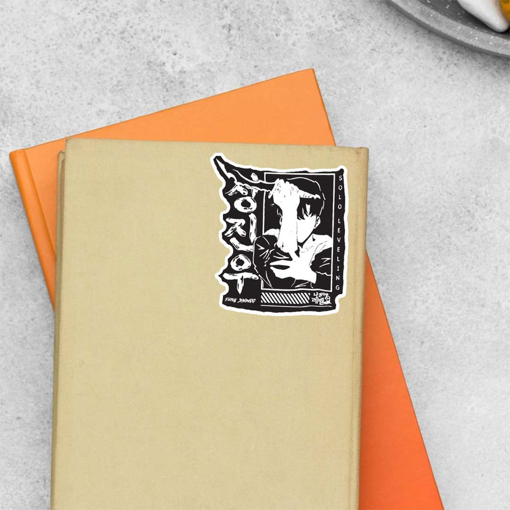 Sung Jin Woo BW Stickers - Get Yours Now