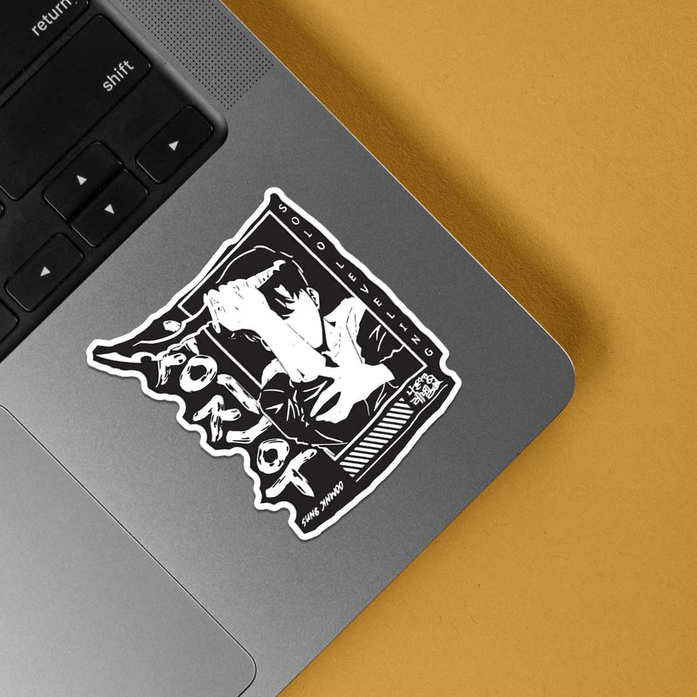 Sung Jin Woo BW Stickers - Get Yours Now