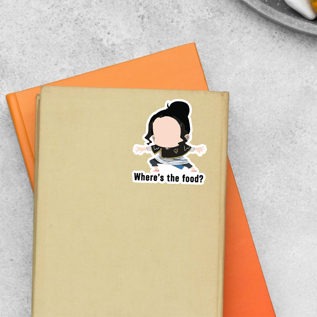 Where's The Food Anime Stickers
