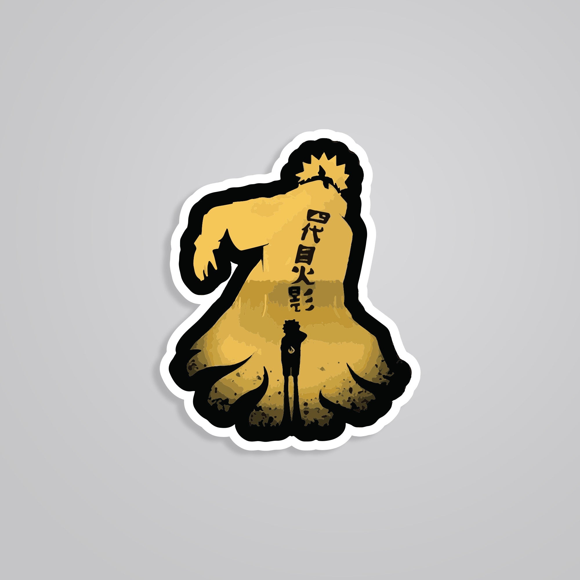Fomo Store Stickers Anime Yondaime Silhouette 