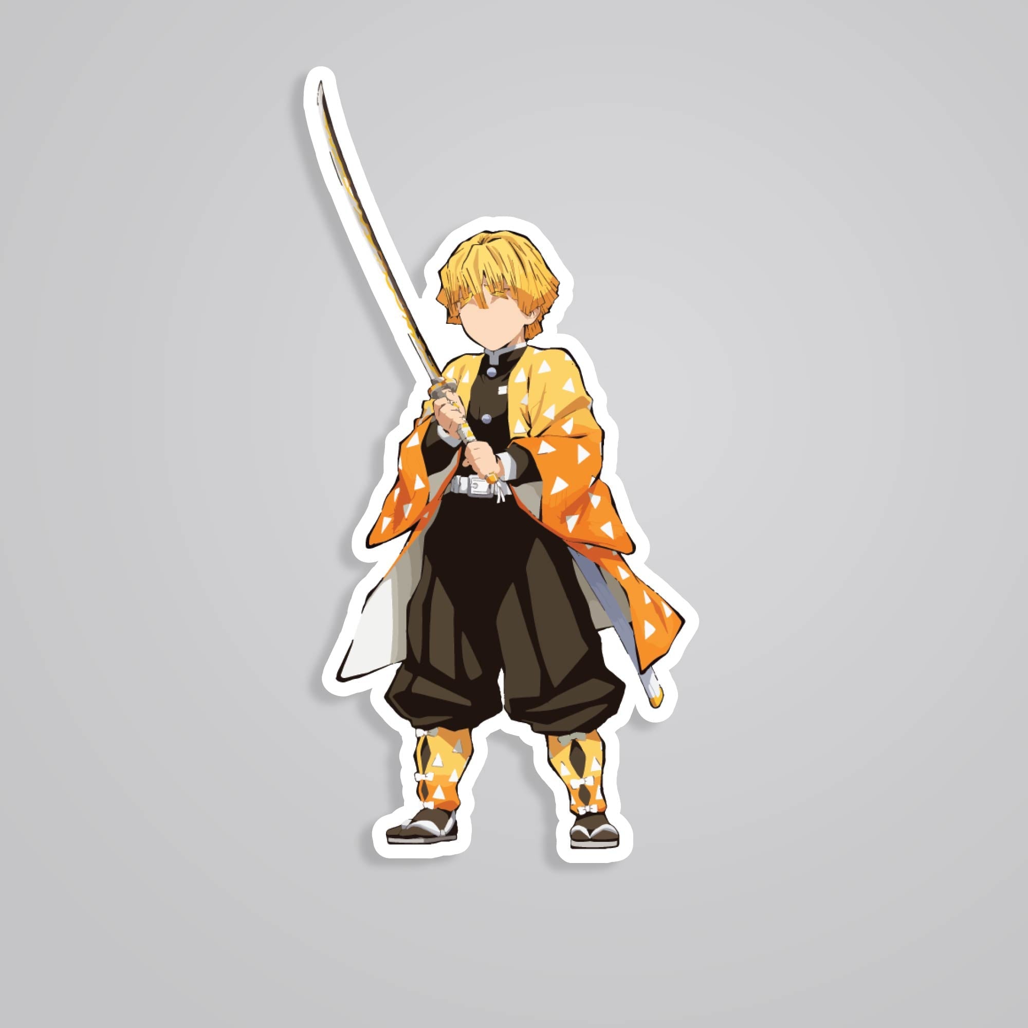 Fomo Store Stickers Anime Zenitsu Agatsuma Minimalist