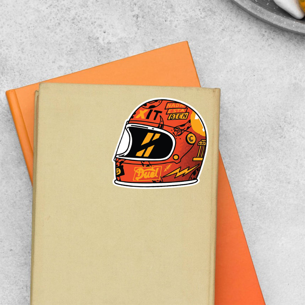 Small Helmet Sticker Personalize Your Ride with Our Dynamic Biker Helmet Stickers | Express ...