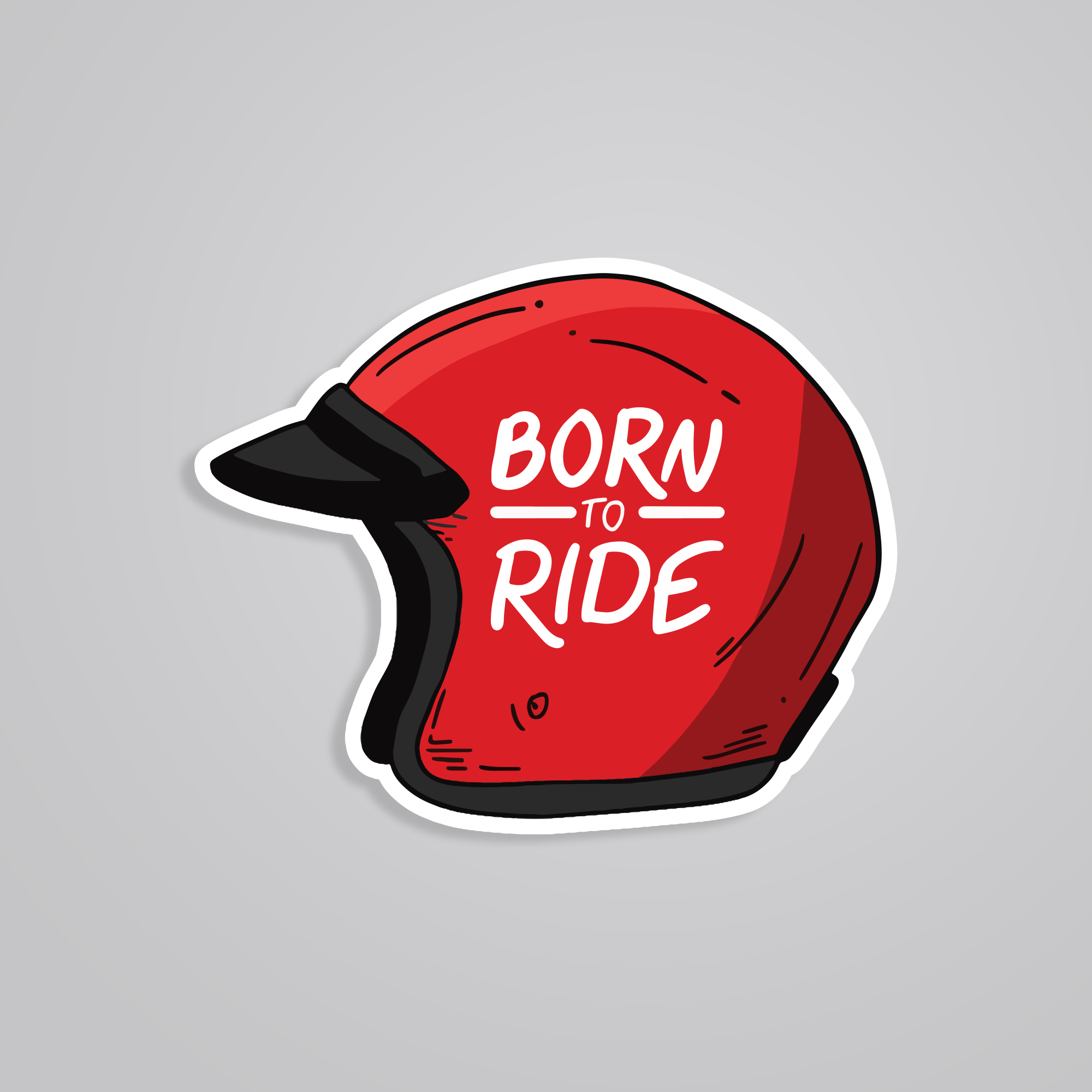 Fomo Store Stickers Cars & Bikes Born to Ride