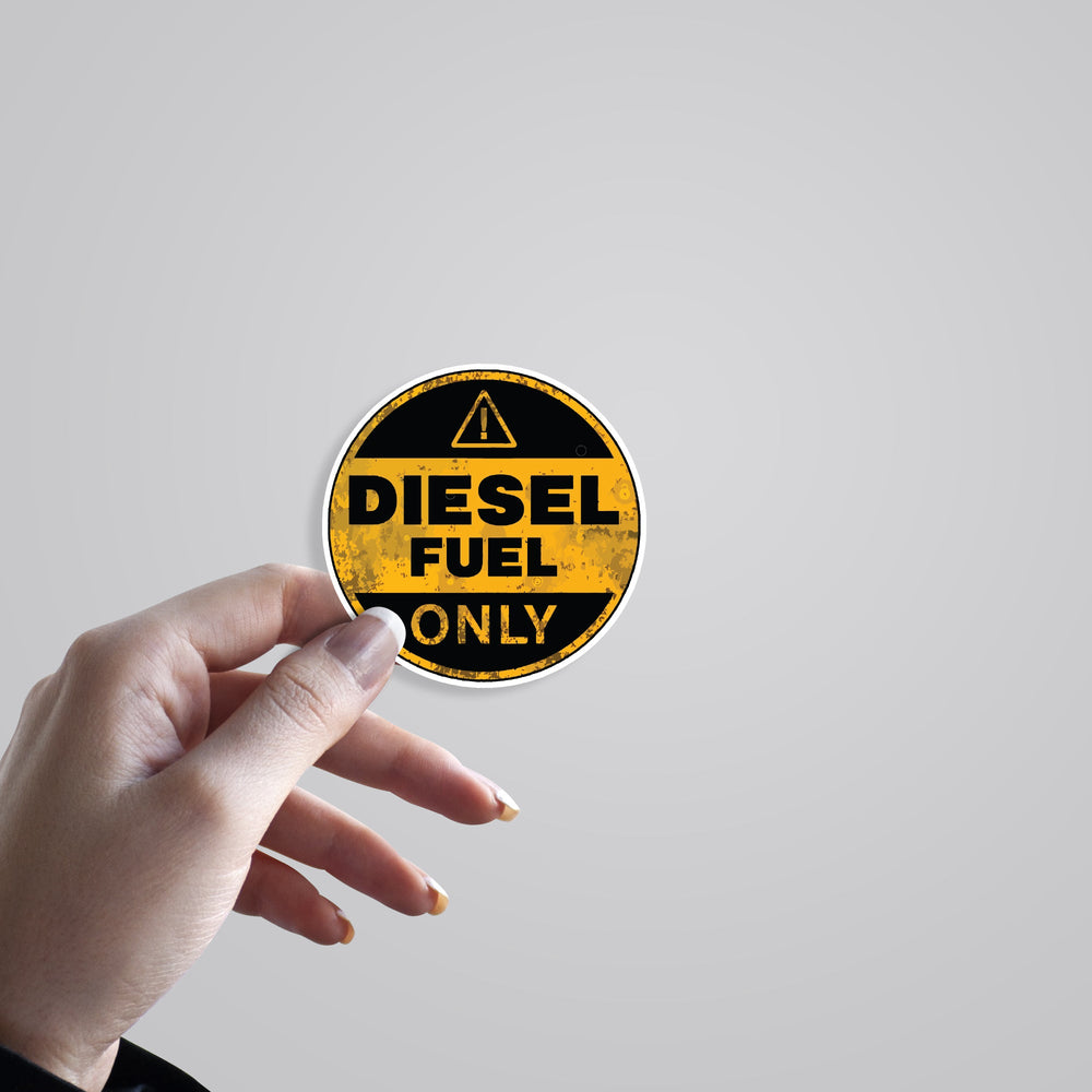 Vehicles Only Sticker Ensure Compliance with Our Diesel Fuel Only Sticker | Durable Decals ...
