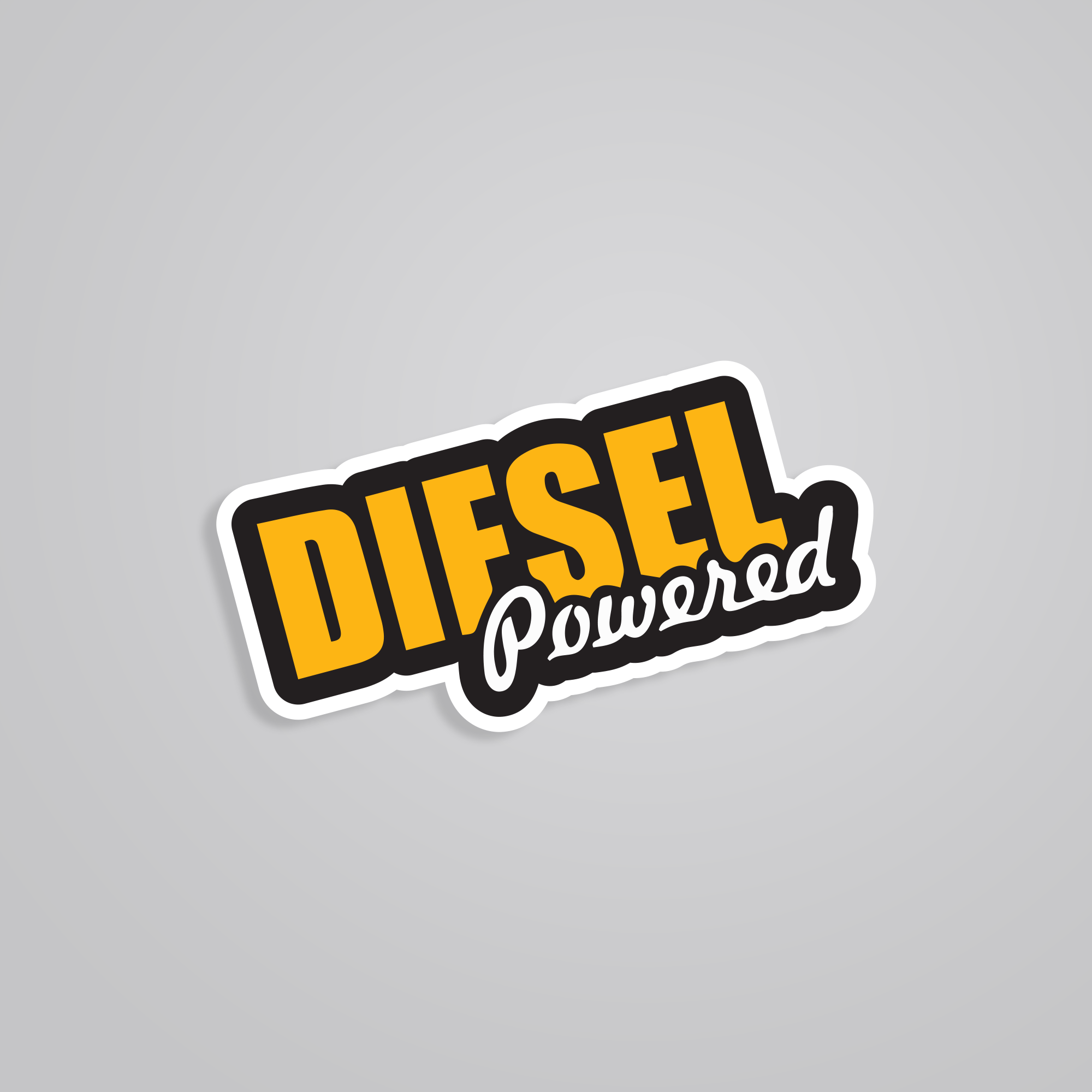 Boost Your Ride with Diesel Powered Cars & Bikes Stickers | Custom ...