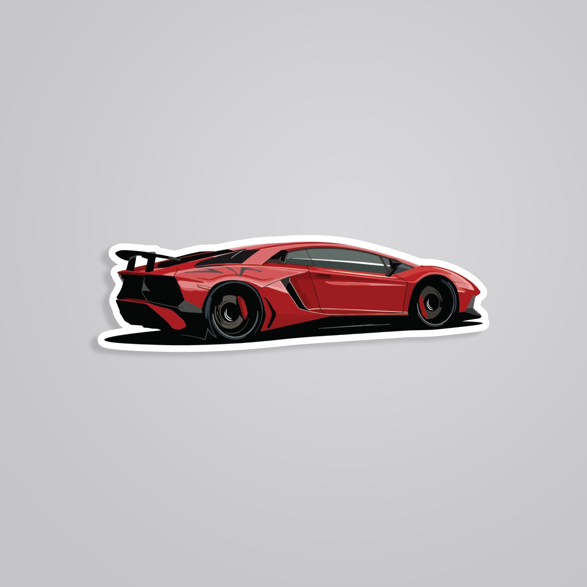 Fomo Store Stickers Cars & Bikes Red Lamborghini Aventador
