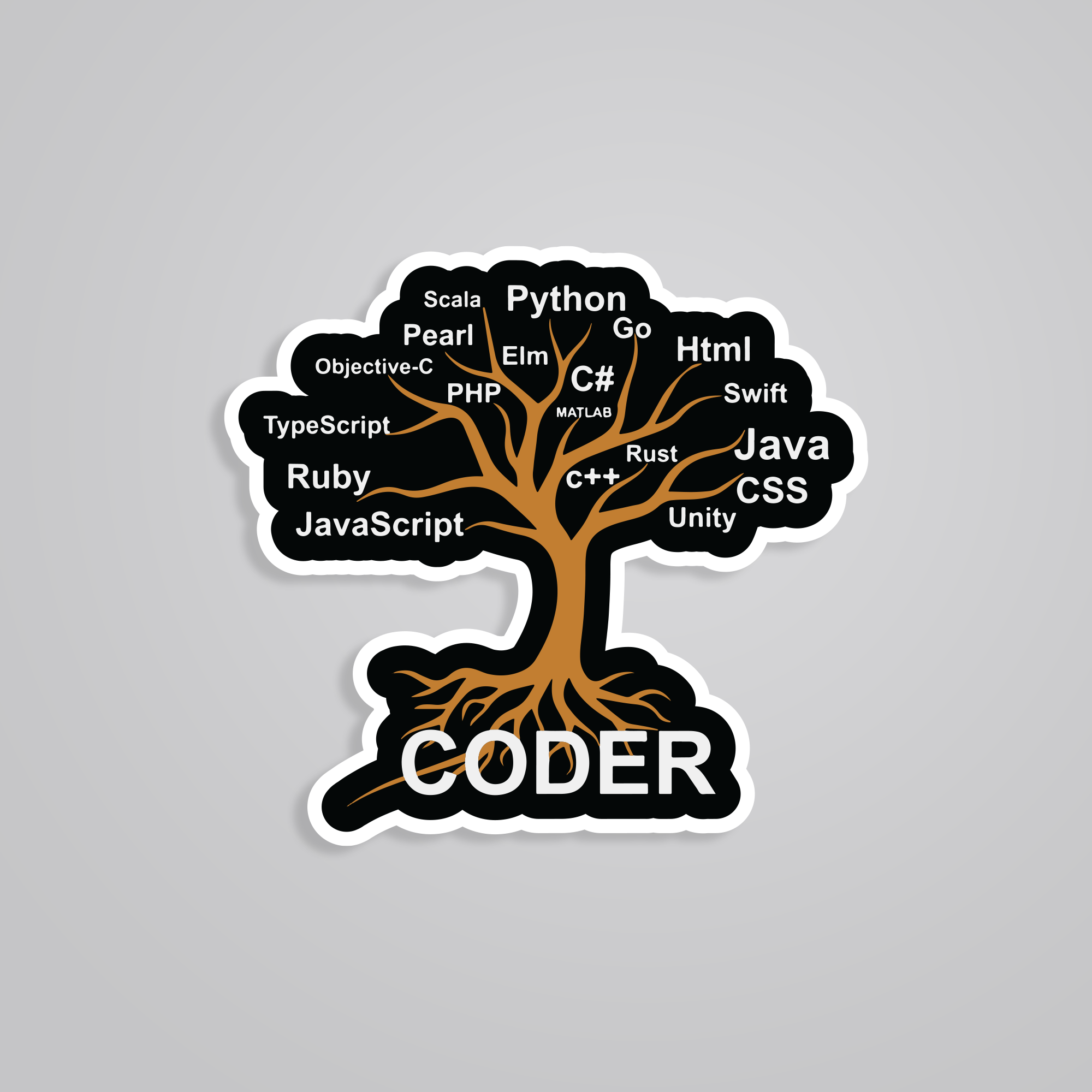 Fomo Store Stickers Casual Coder