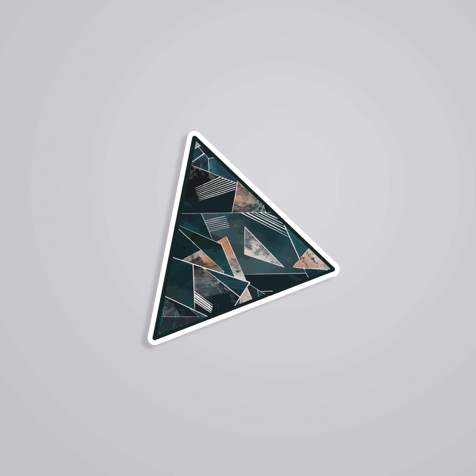 Complex Art Triangle Sticker - Geometric Elegance for a Stylish Statement
