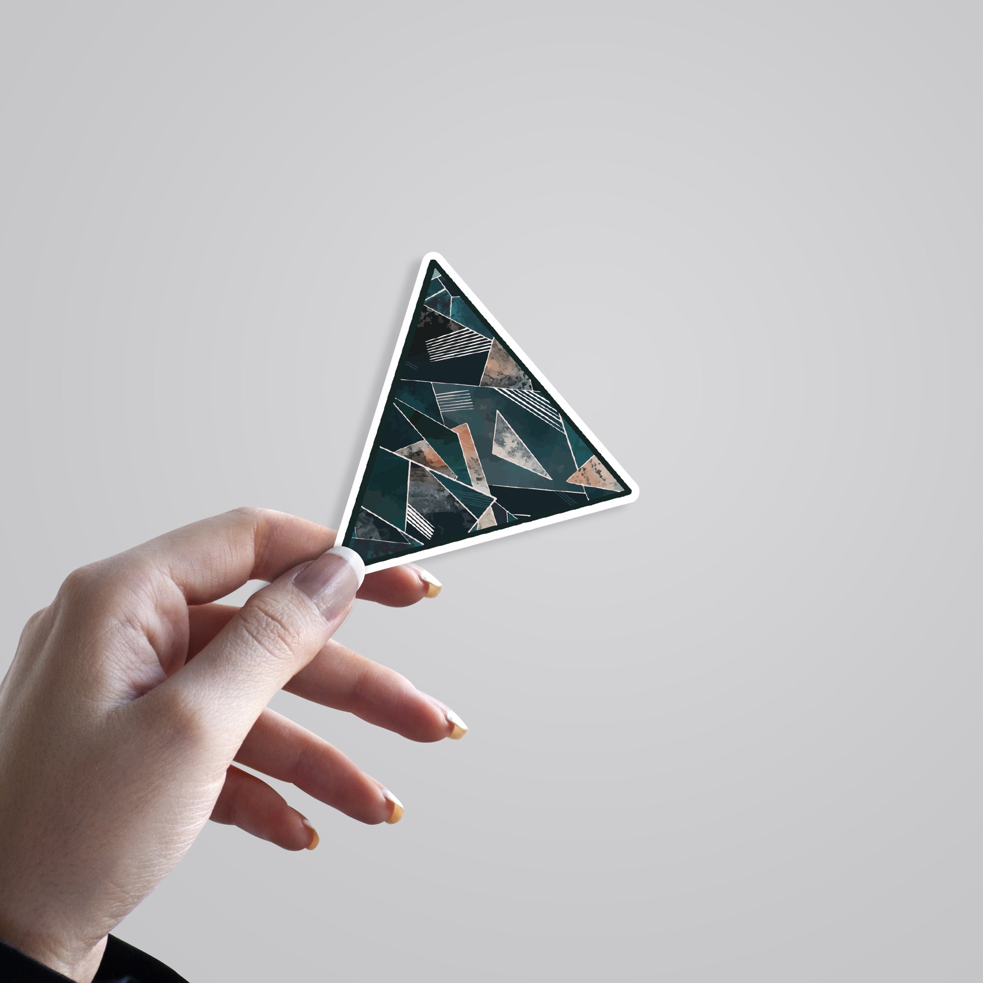 Complex Art Triangle Casual Stickers