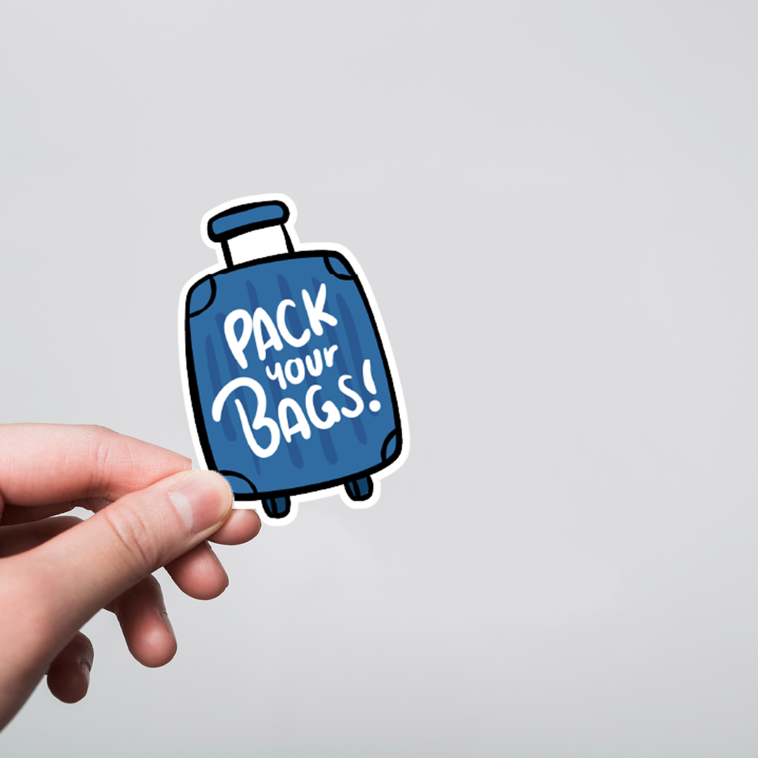 Fomo Store Stickers Travels Pack Your Bags  