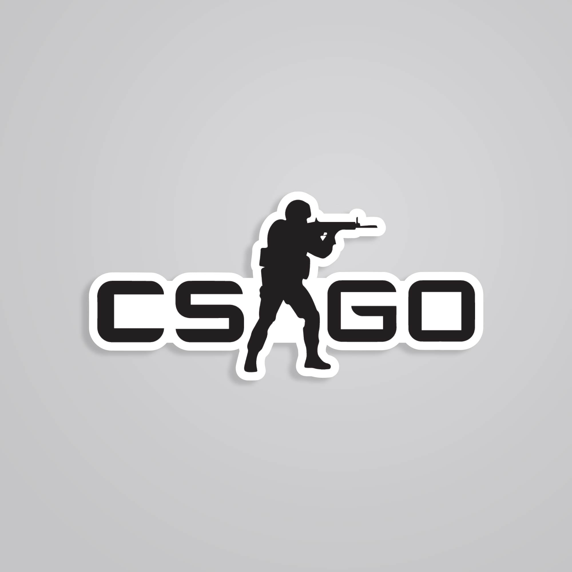 Black CSGO Gaming Stickers - Limited Edition