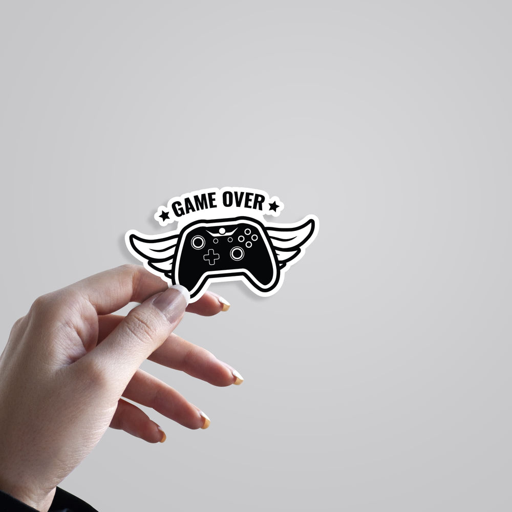 Game Over Sticker - Retro-inspired Gaming Decor for Winners