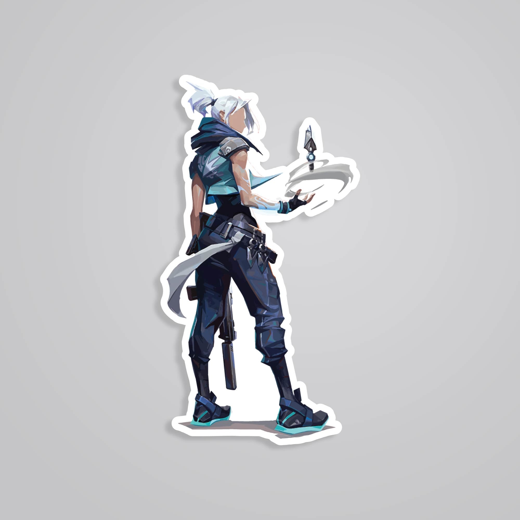 Fomo Store Stickers Gaming Valorant Jett Agent 