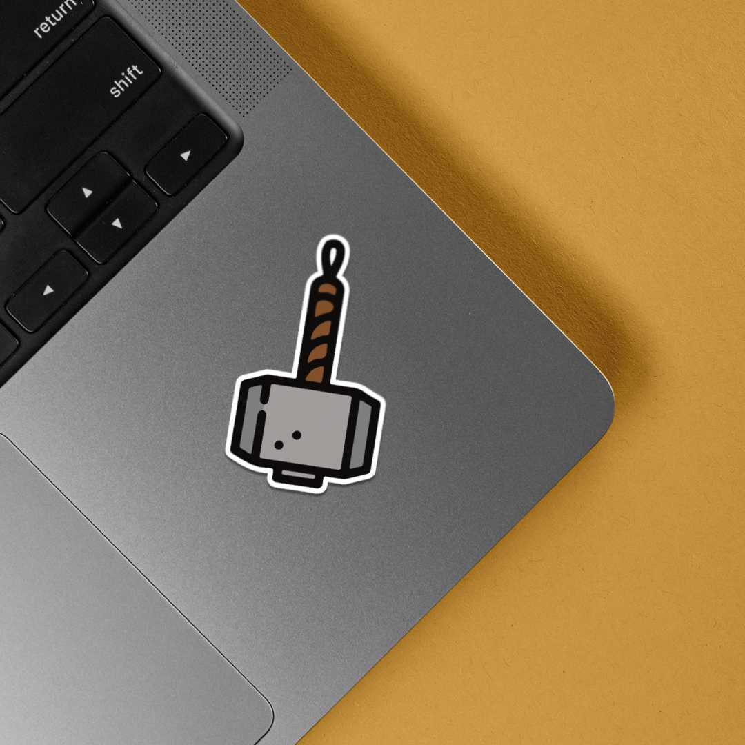 Thor's Hammer Mjölnir Movies Stickers