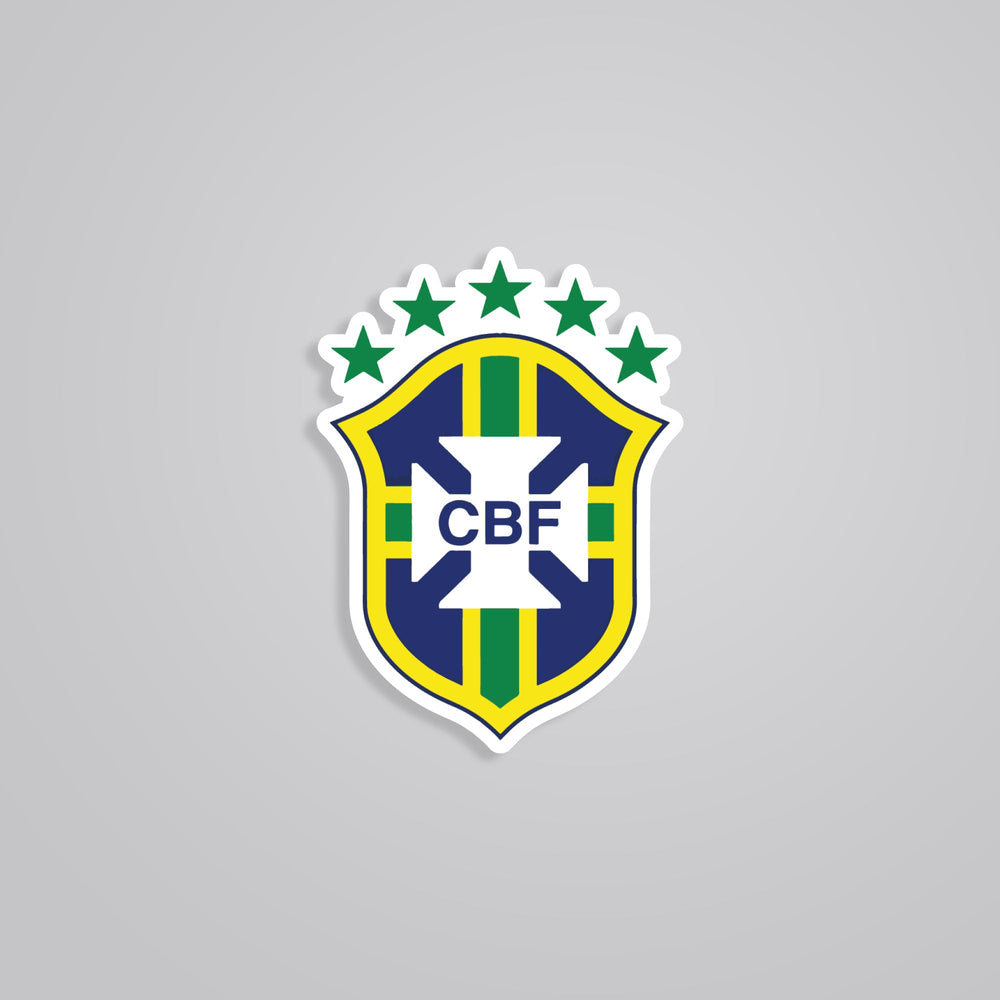 Brazil Football Team Emblem Sports Sticker - Show Your Samba Spirit in ...