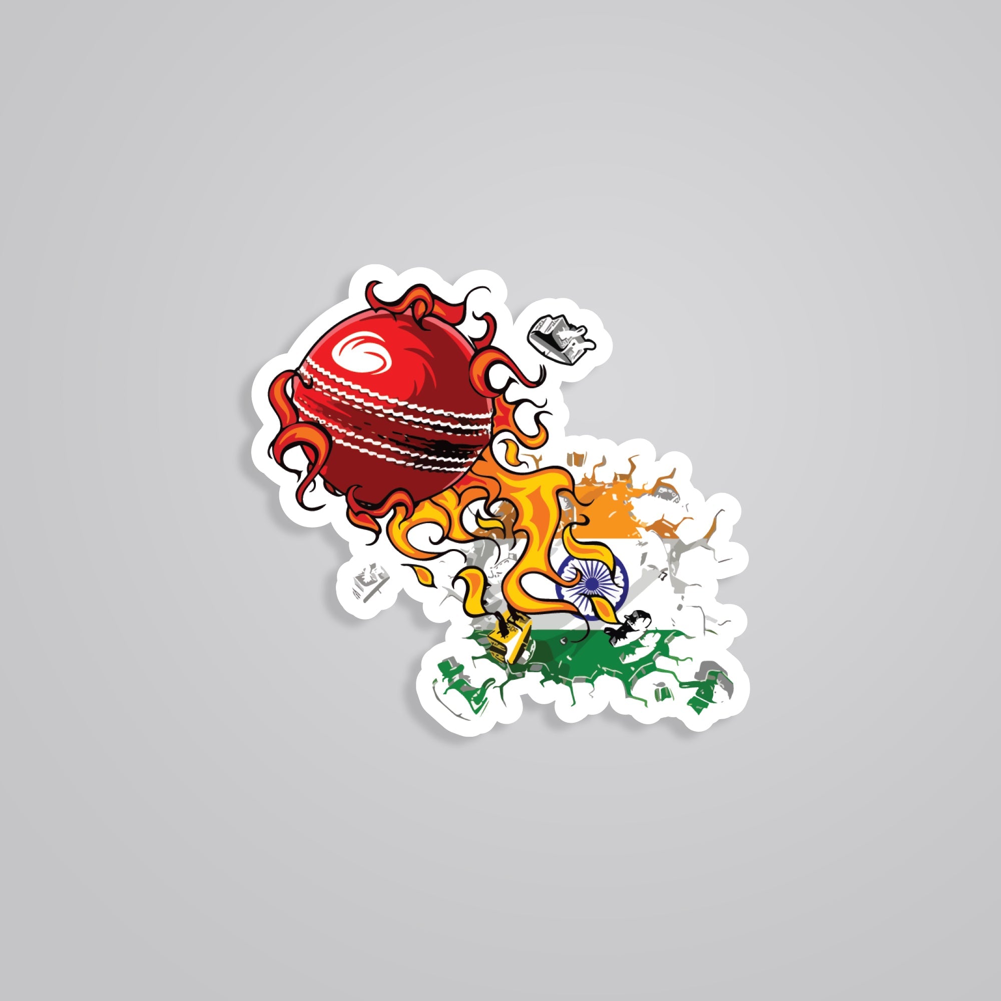 Fomo Store Stickers Sports Indian Cricket Team on Fire