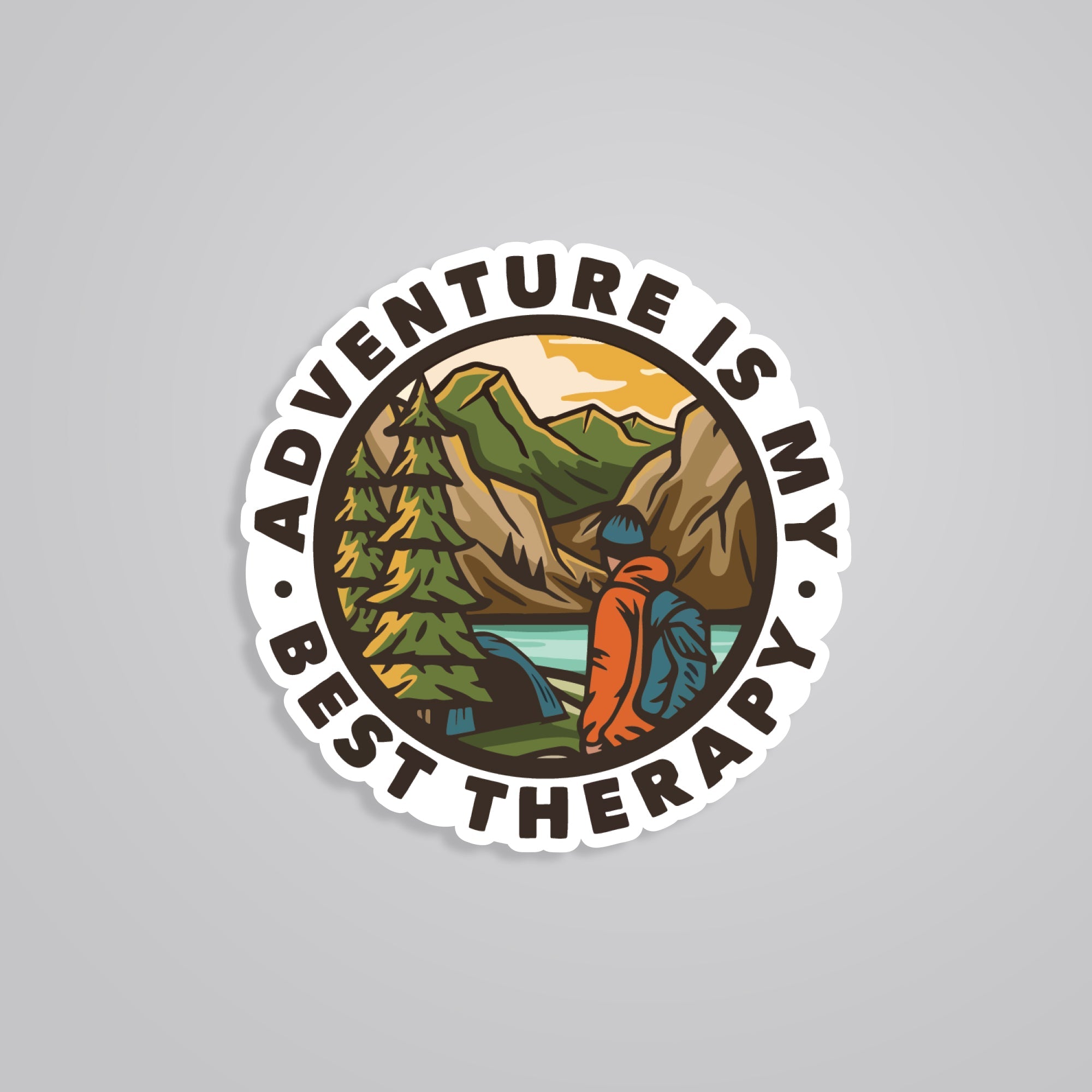 Fomo Store Stickers Travels Adventure is my Best Therapy