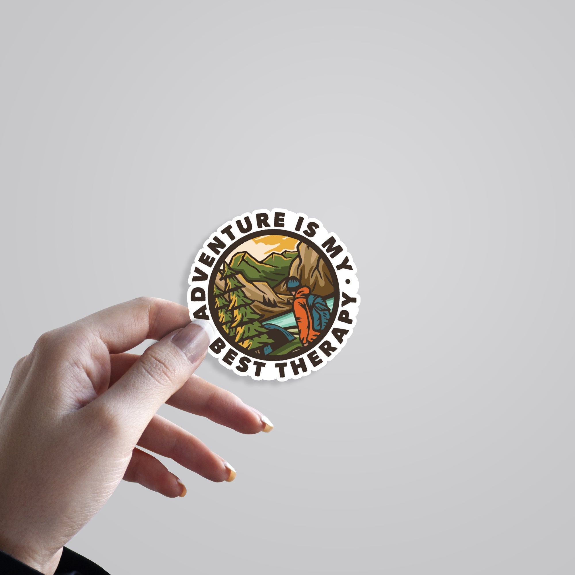 Adventure is my Best Therapy Travels Stickers