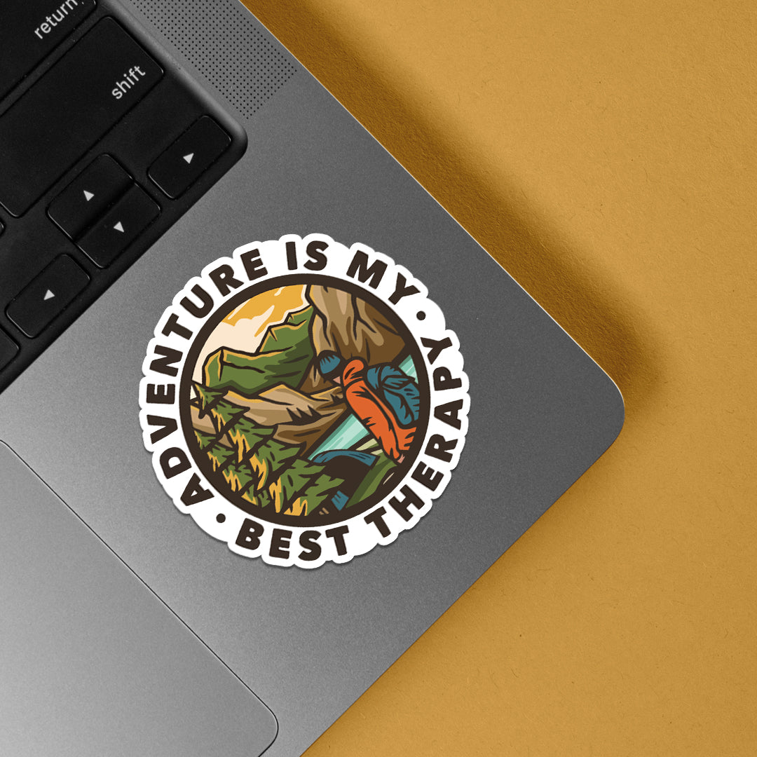 Adventure is my Best Therapy Travels Stickers