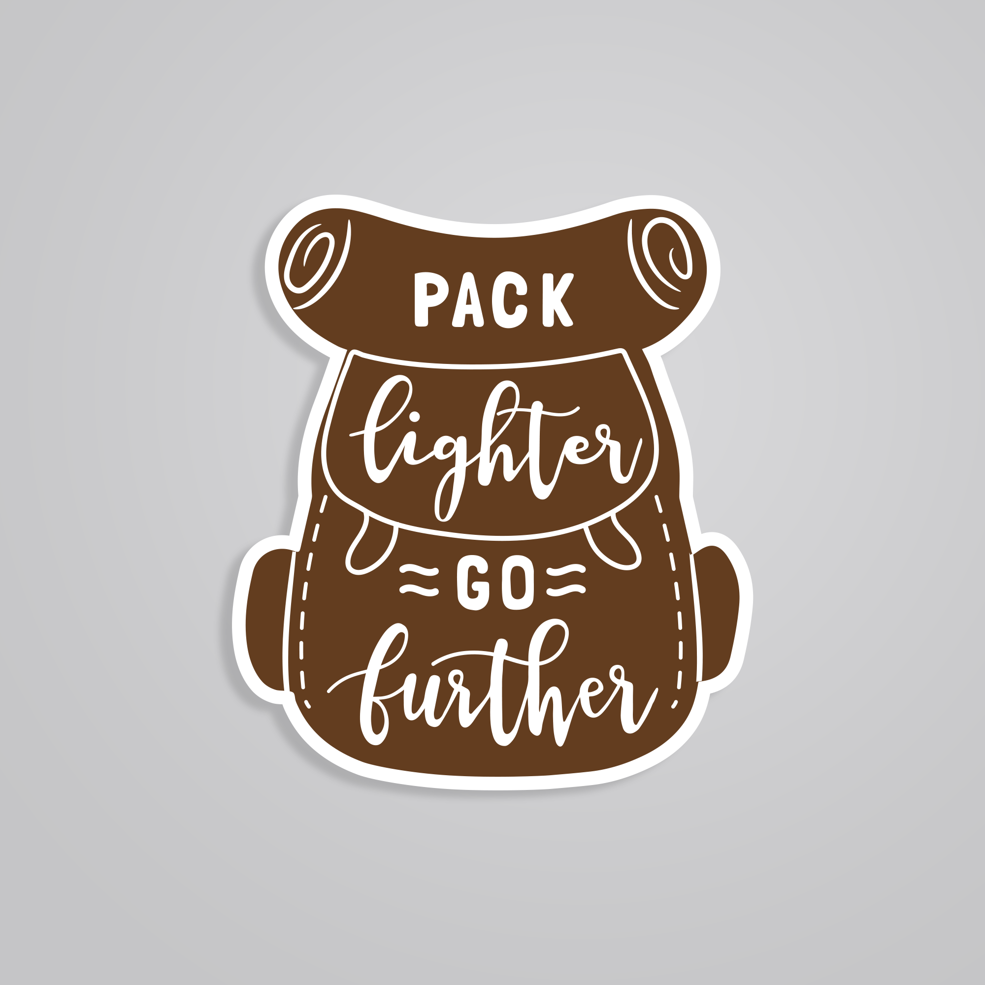 Fomo Store Stickers Travels Pack Lighter Go Further