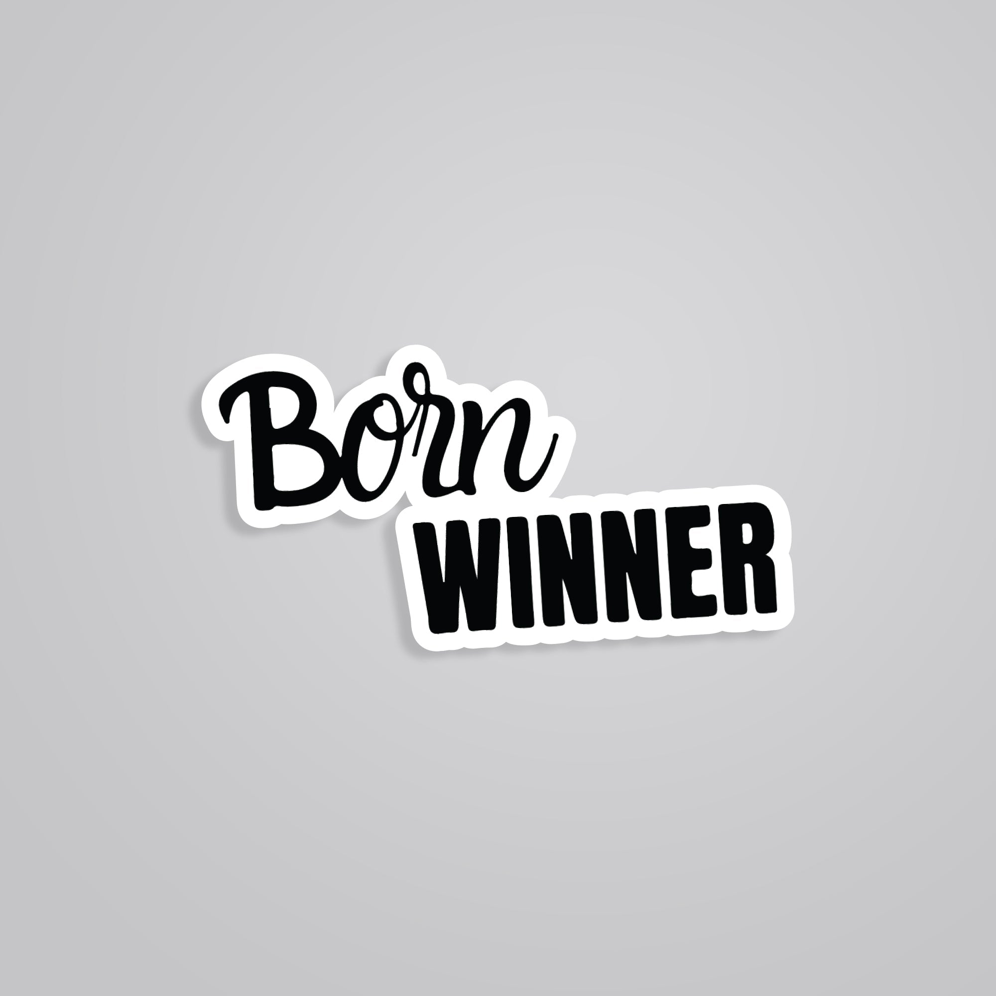 Fomo Store Stickers Witty Born Winner