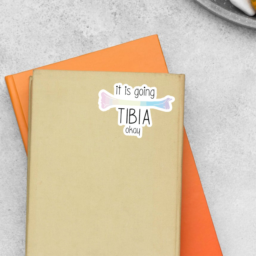 It is going TIBIA okay Witty Stickers