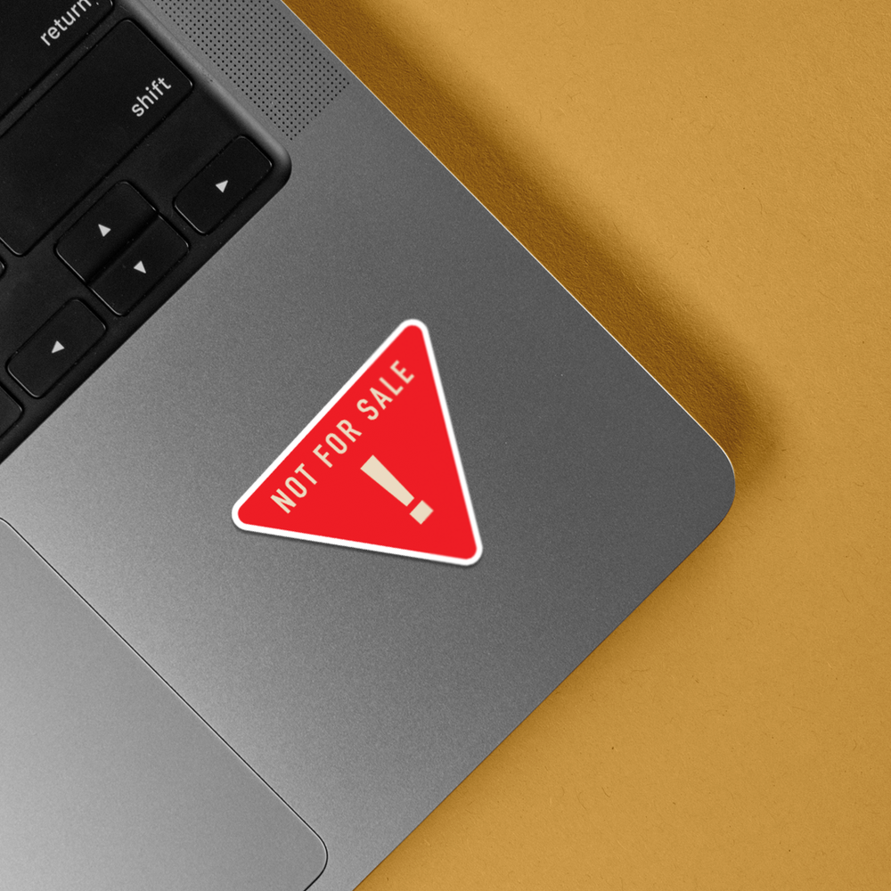 Sticker Not Not for Sale Stickers: Express Yourself with Quirky Flair
