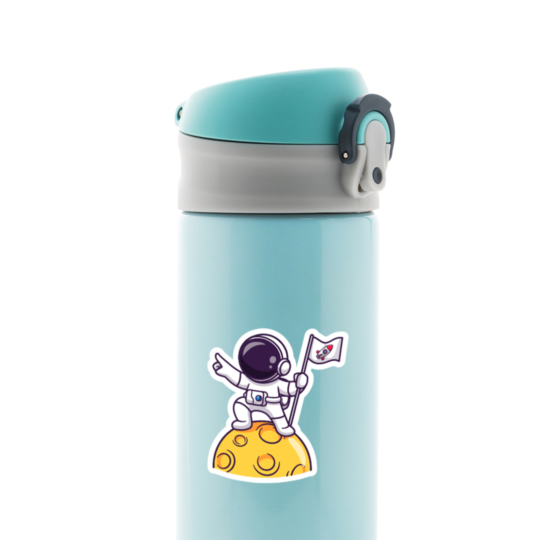 Astronaut with Flag Casual Stickers