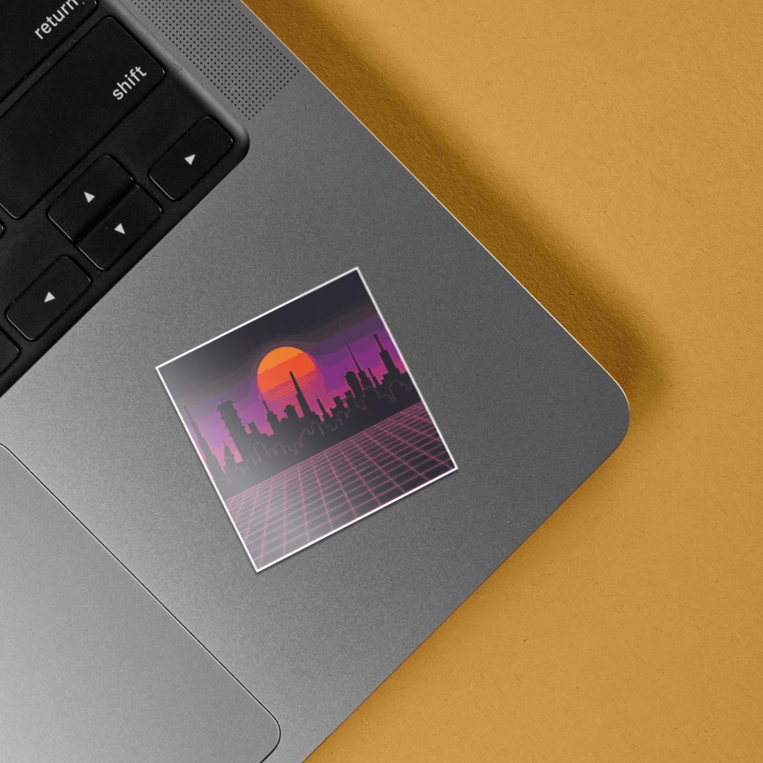 City View Window Sticker City Skyline Stickers - Explore Urban Beauty with Stunning Skyline Stickers