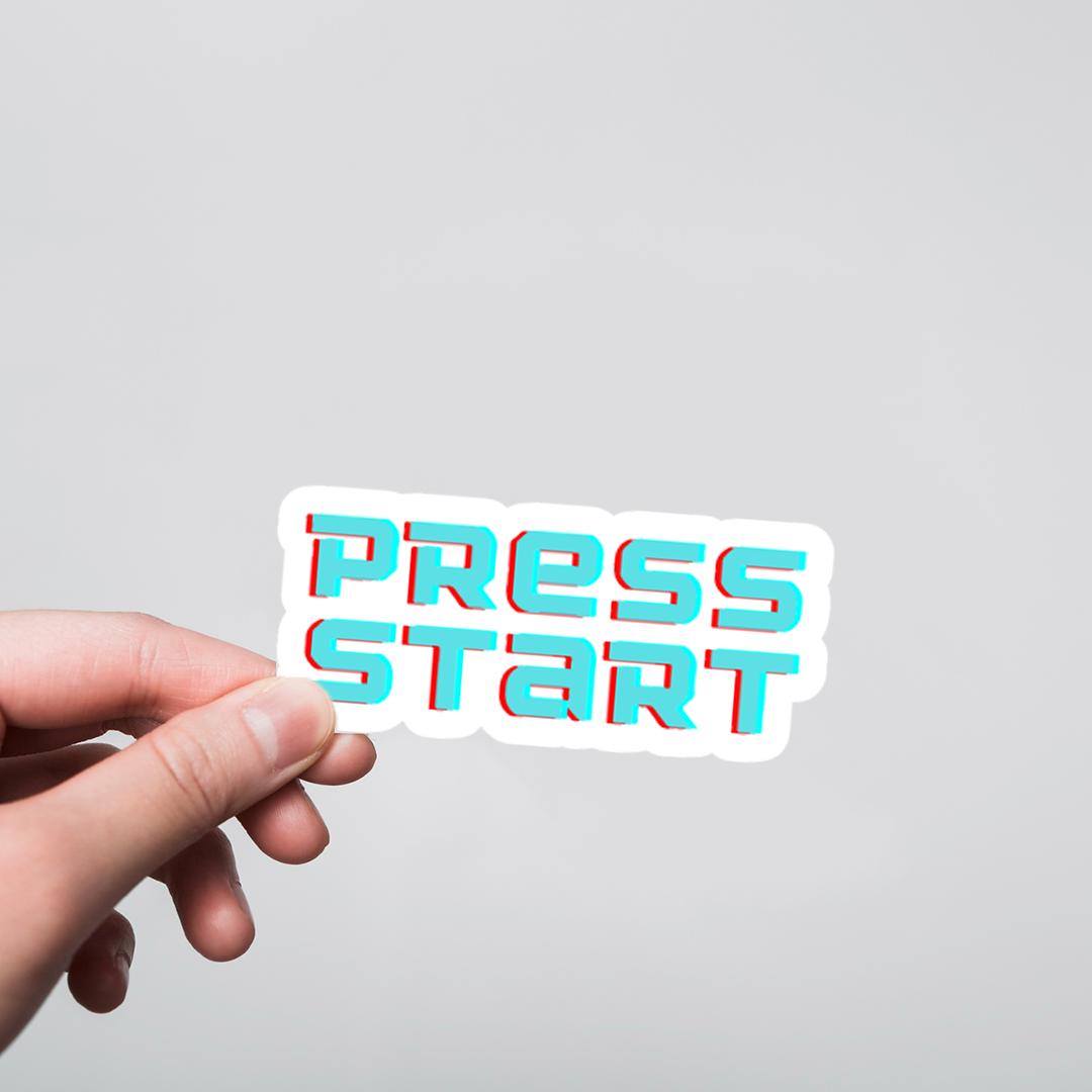 Fomo Store Stickers Casual Press Start  