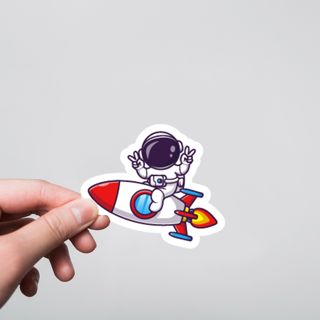 Rocket Operator Sticker Rocket Ship Astronaut Stickers - Blast Off into Fun with Interstellar ...