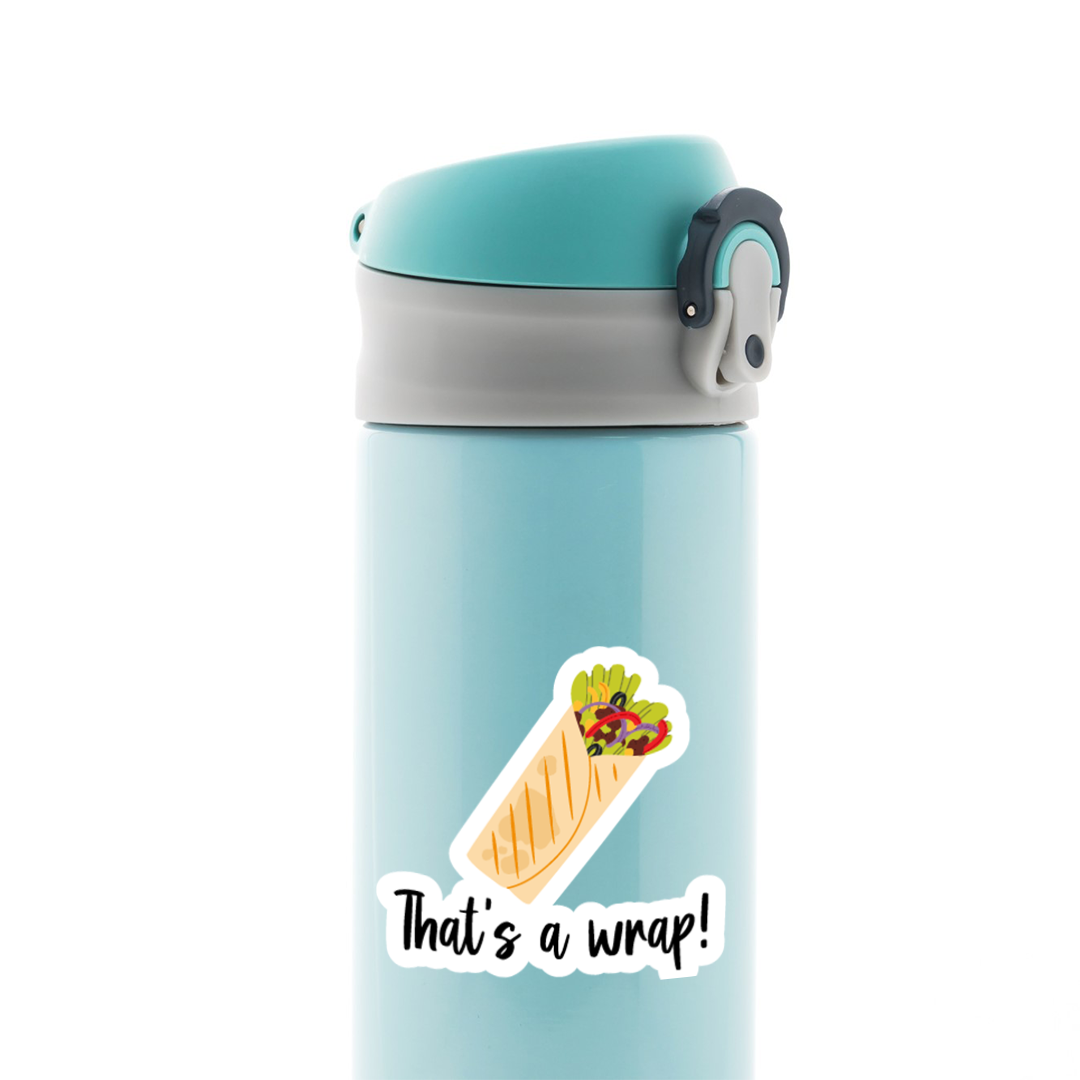 Crunchwrap Sticker That's a Wrap Casual Stickers - Express Fun and Laid-Back Vibes with ...