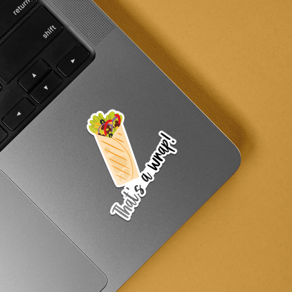 Its Wraps Sticker That's a Wrap Casual Stickers - Express Fun and Laid-Back Vibes with ...