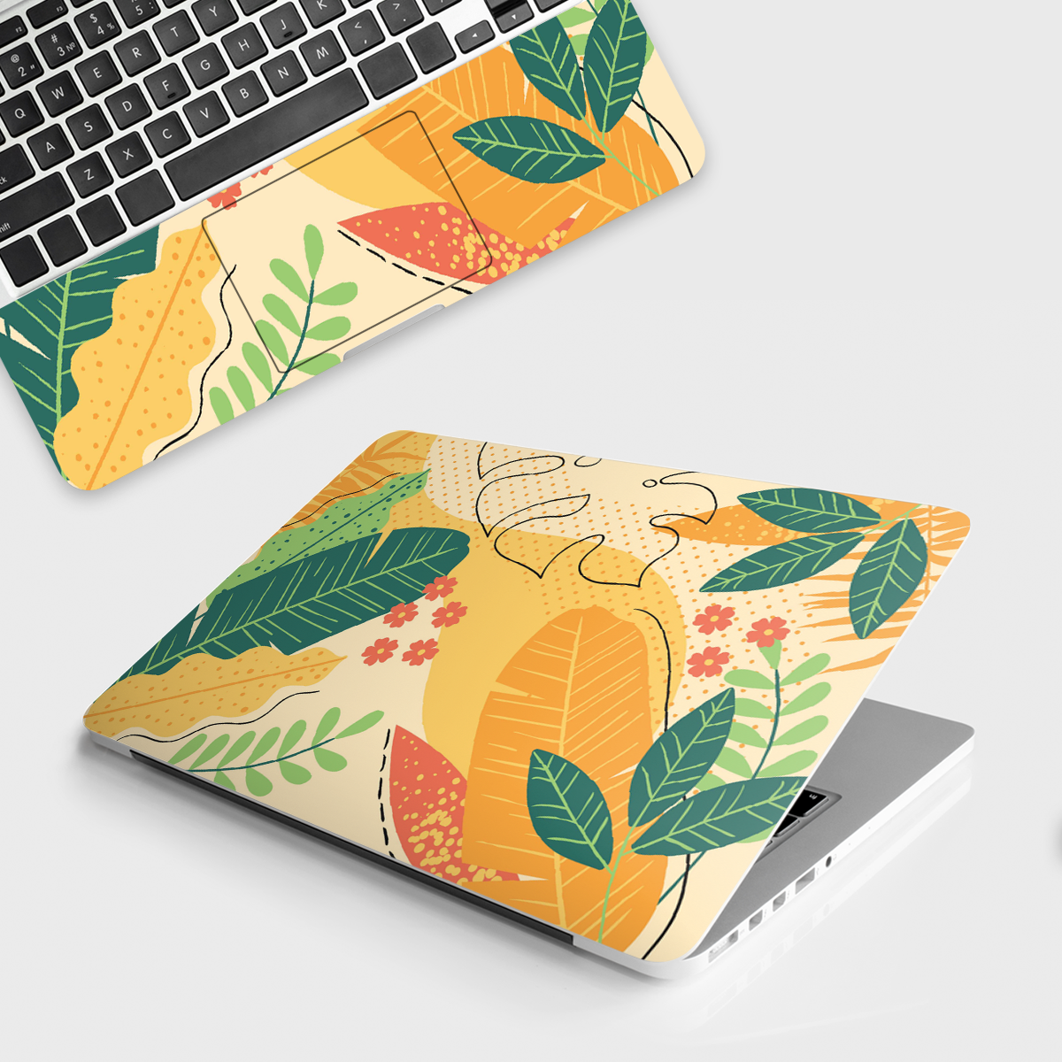 Fomo Store Laptop Skins Botanical Tropical Yellow Florals