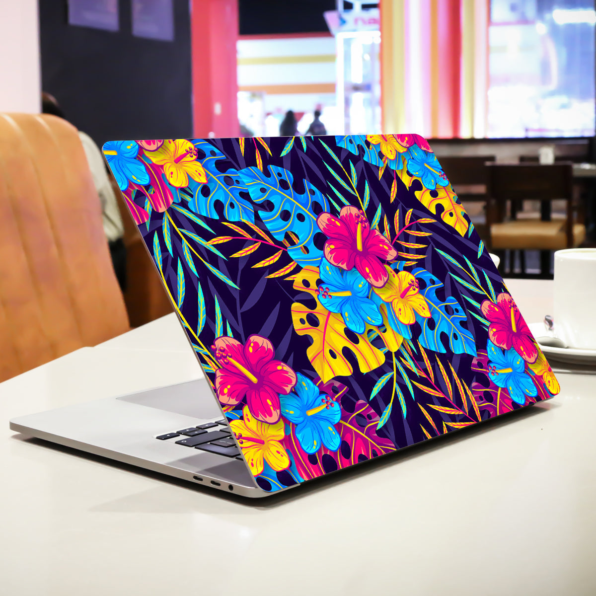 Colorful Florals Leaves Botanical Laptop Skin