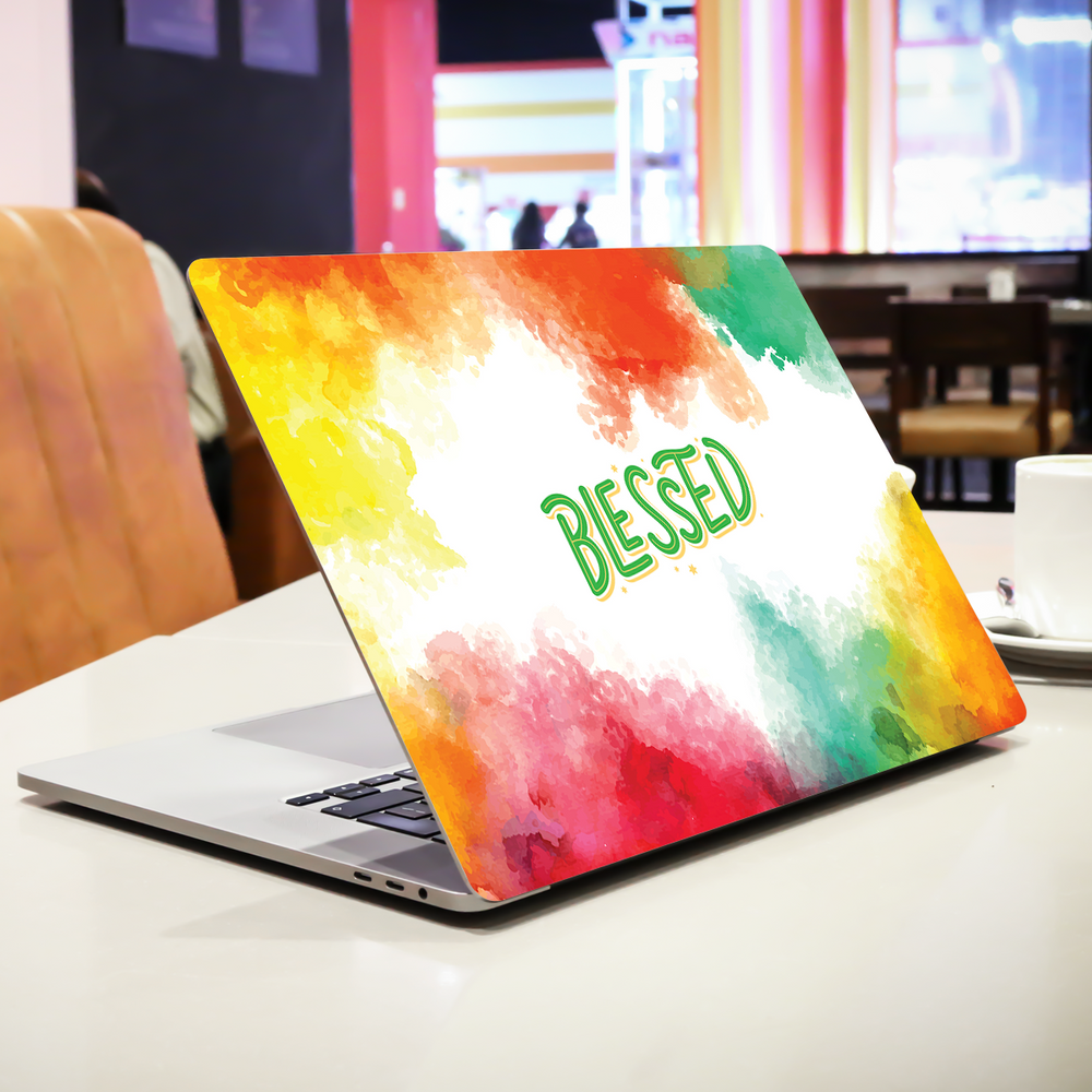 Blessed Laptop Skin - Inspire and Uplift with Heartwarming Quotes for ...