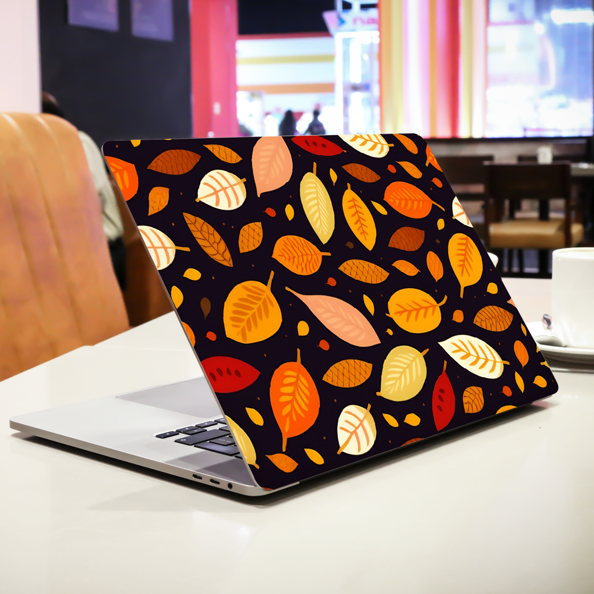 Brown Leaves Botanical Laptop Skin