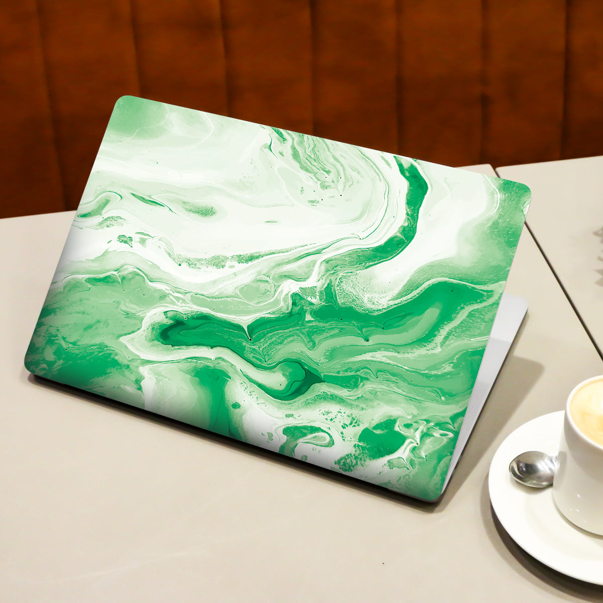 Green Marble Laptop Skin