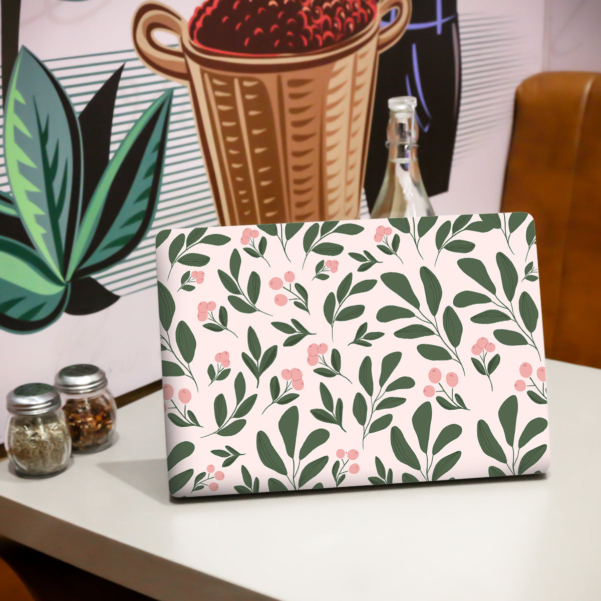Florals and Leaves Botanical Laptop Skin